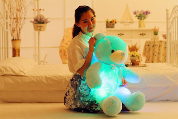 Creative Light Up LED Teddy Bear Christmas Gift For Kids Pillow - Image 8