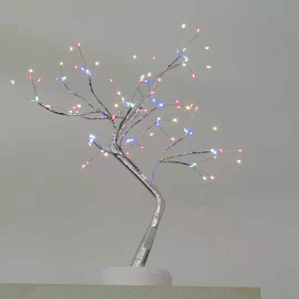 X-MAS Starry Sky LED Colours Light, Copper Wire, Rice Tree Lamp - Image 2