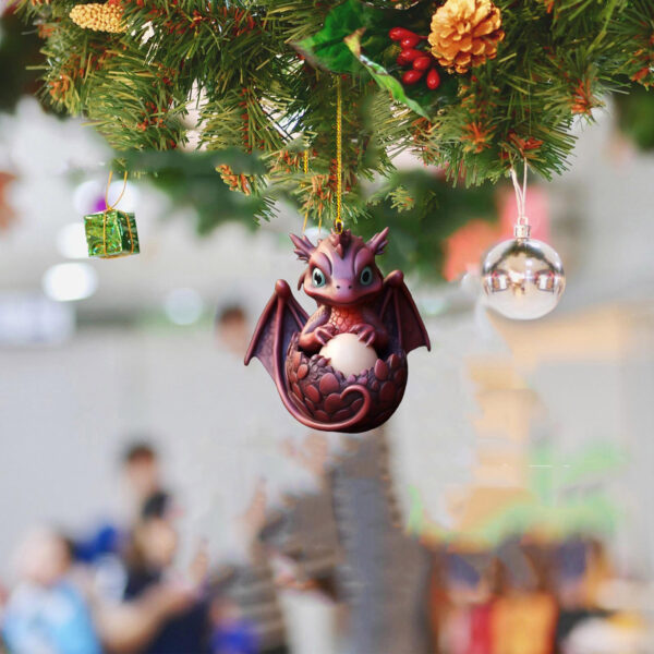 Creative Dragon Egg Treasure Acrylic Hanging Ornament - Image 3