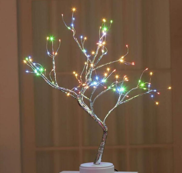 X-MAS Starry Sky LED Colours Light, Copper Wire, Rice Tree Lamp - Image 5